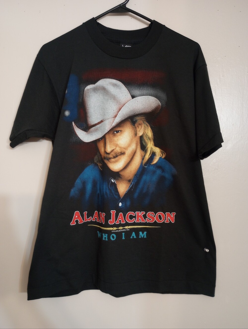 Best Fruit Of The Loom Vintage 1994 Alan Jackson Who I Am Single Stitch Tour Tee
